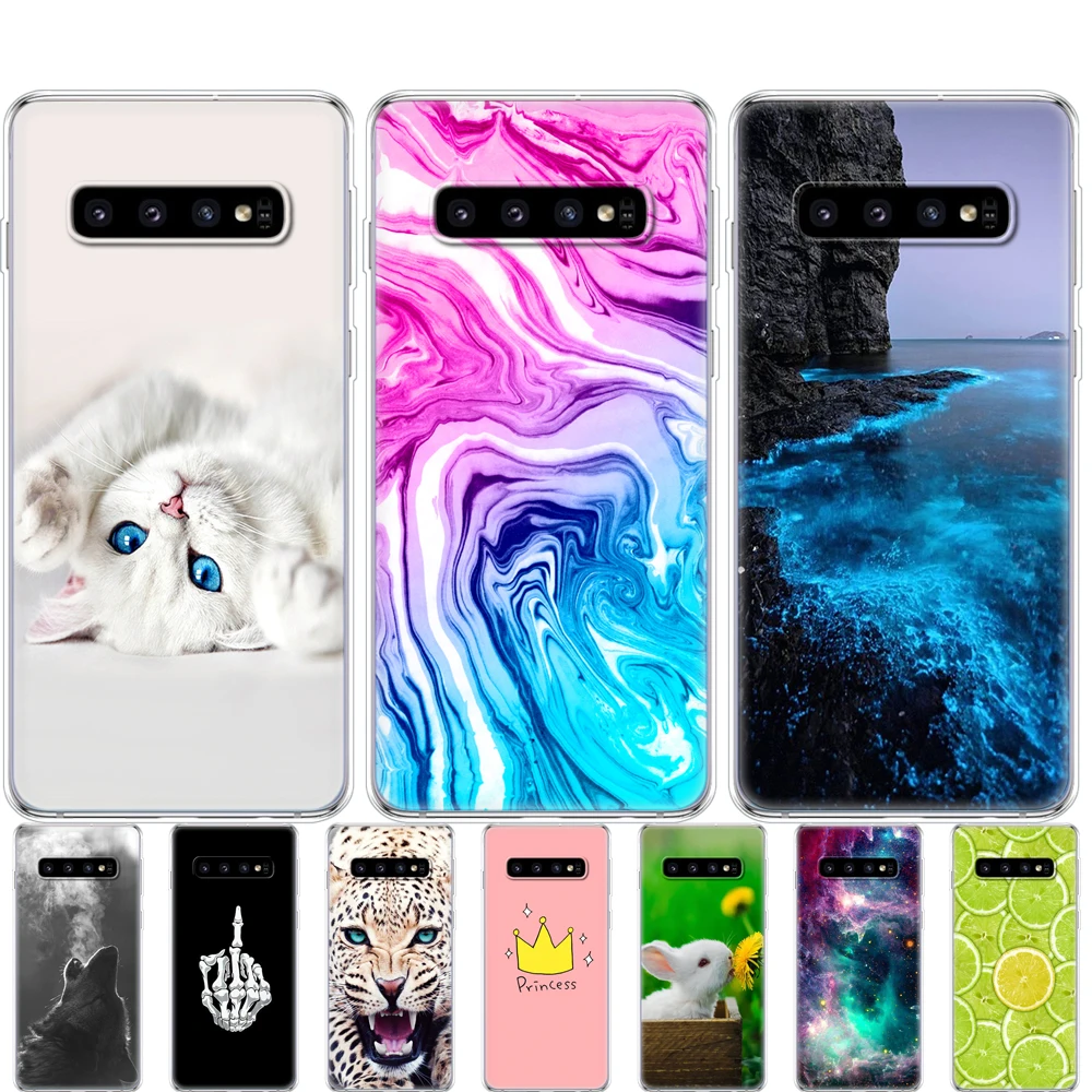 Чехлы для Samsung Galaxy S10 чехол S10Plus силиконовые чехлы из ТПУ телефона E Plus G975F S 10 |
