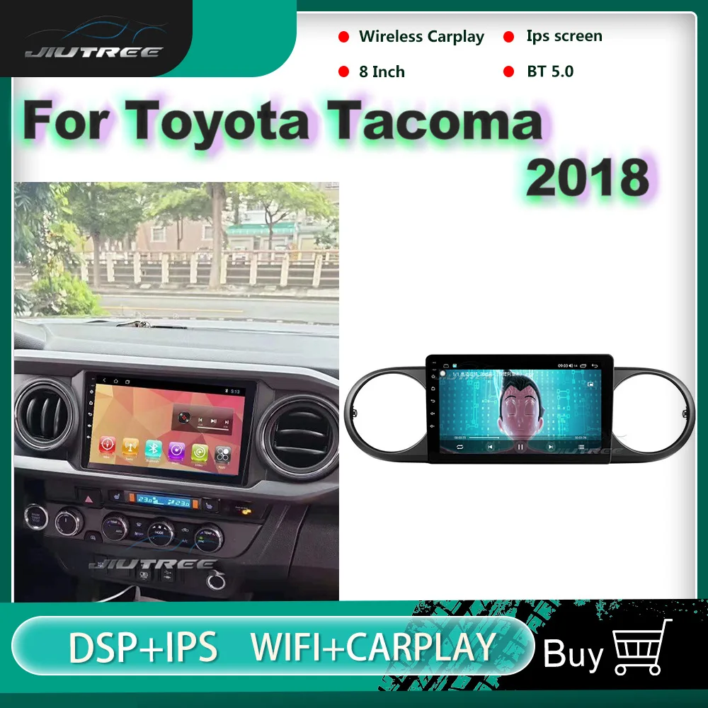 

Автомагнитола 2 Din, Android 10, для TOYOTA Tacoma 2018, GPS-навигация, DVD, мультимедийный плеер, автомагнитола, стереоприемник, головное устройство
