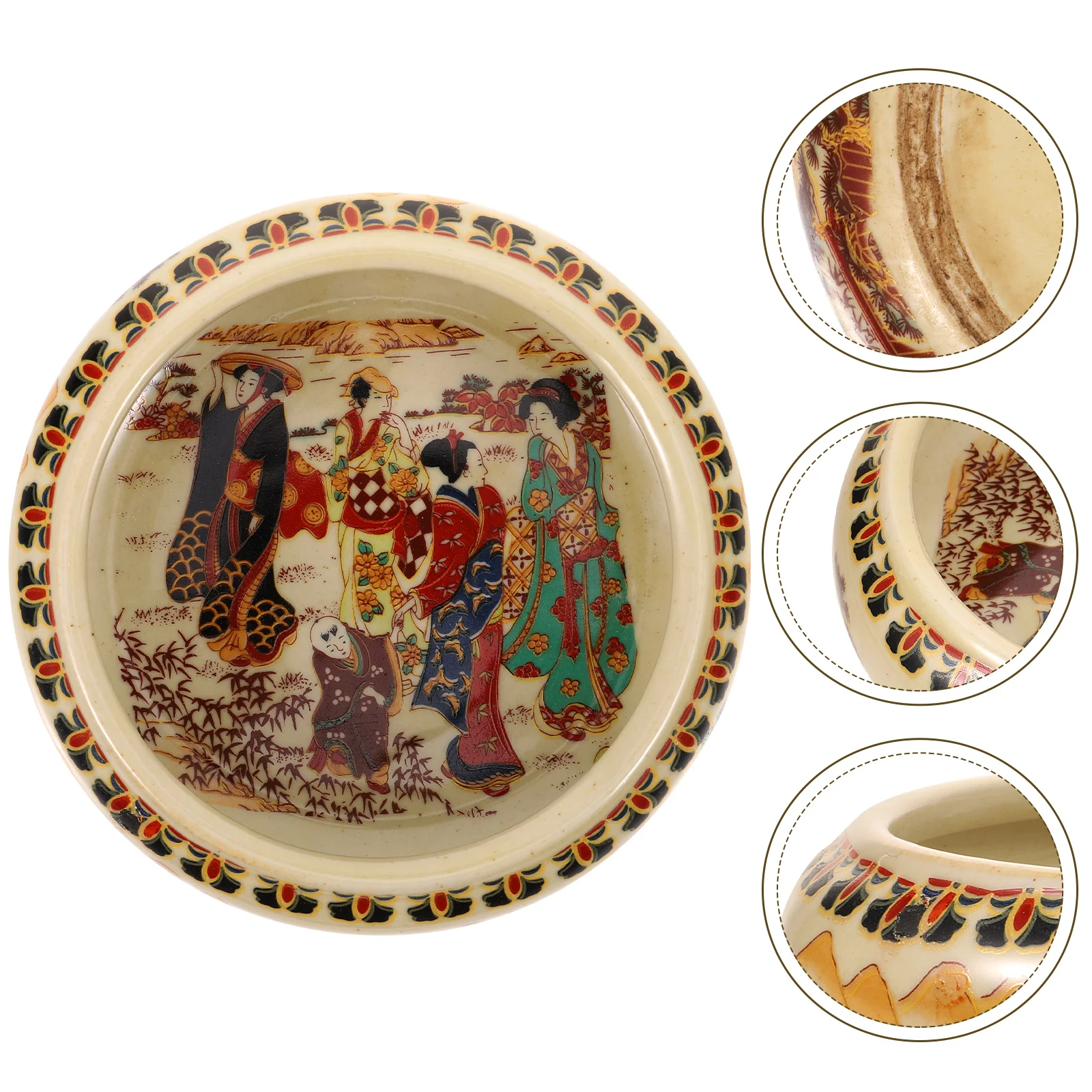 

Pen Tray Ceramic Ink Dishes Calligraphy Painting Bowls Cleanser Chinese Accessory Ceramics Brush Washer