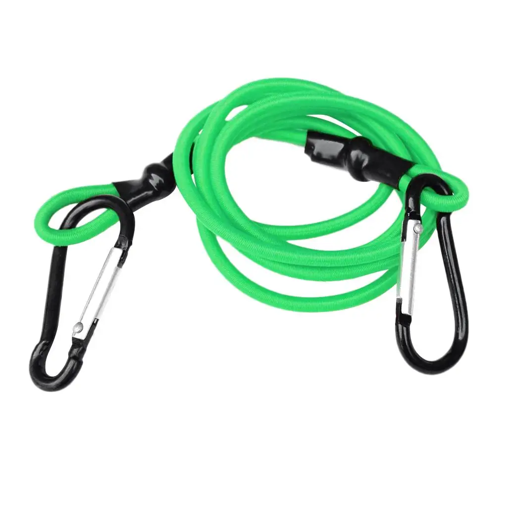 Эластичный поводок для буксировки каяка длиной 3 фута ремешок с 2 карабинами