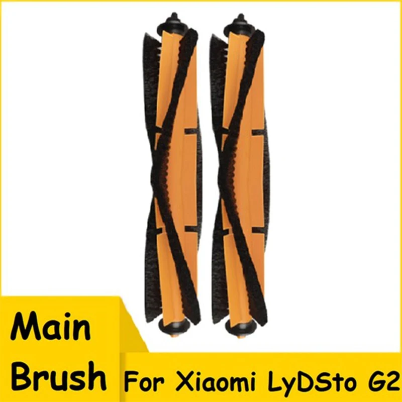 

2Pcs Main Brush for Xiaomi Lydsto G2 Robot Vacuum Cleaner Replacement Spare Part Rolling Brush Household Cleaning