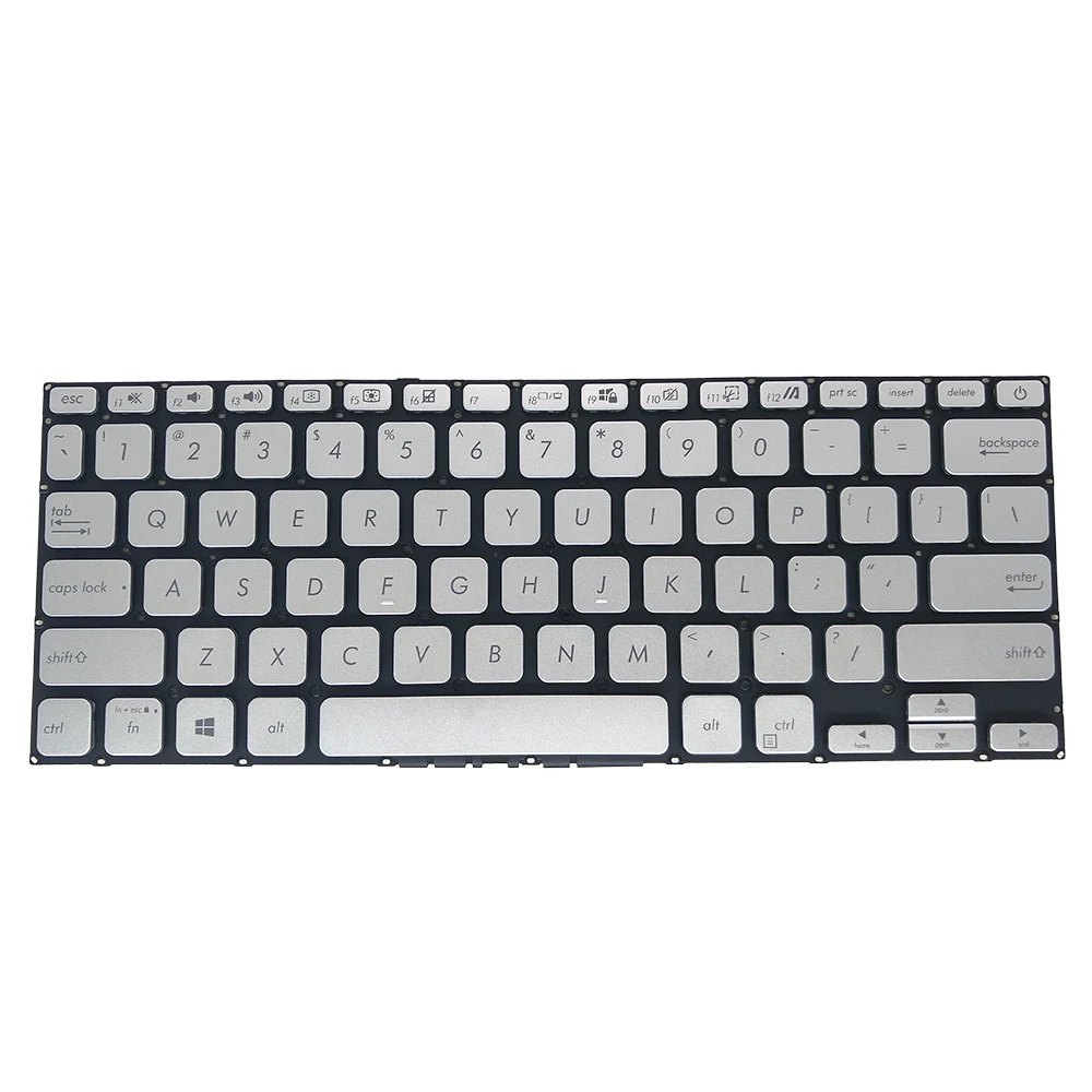 

Black Silver US Keyboard for ASUS Vivobook 14 X409 X409F X409U X409FA X409UA Slate Grey X409Fa-Ek149T CJ7Y0J4M Brand New