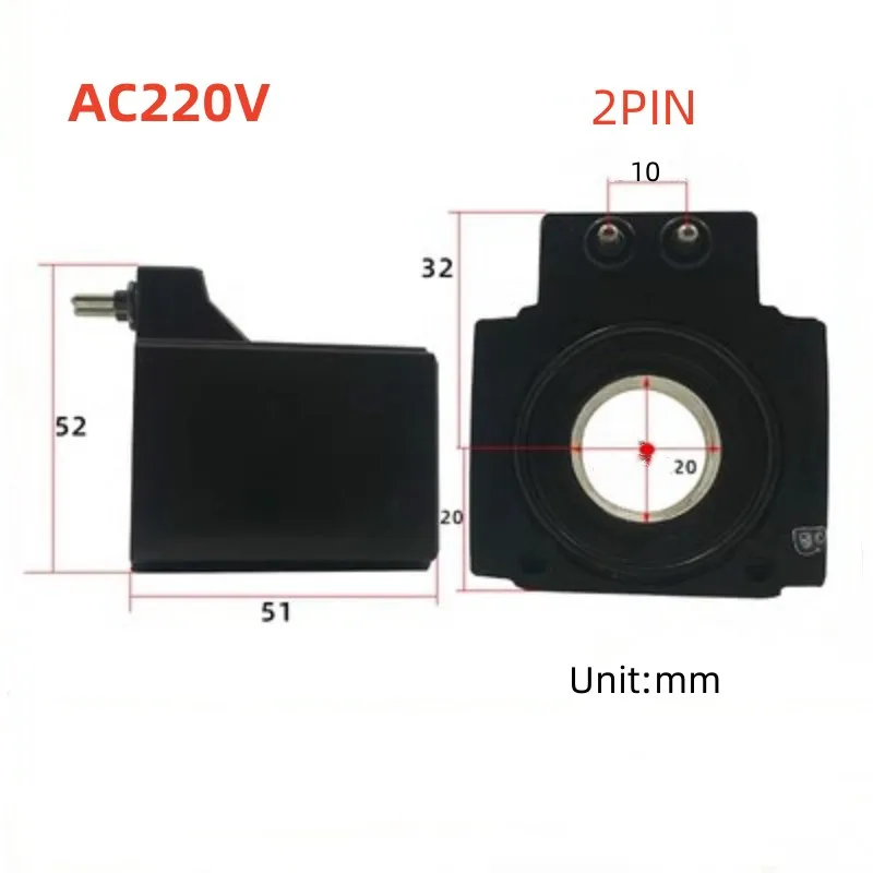 

Катушка гидравлического соленоидного клапана, катушка медного масла, внутренний диаметр 20 мм, квадратный, 220 В переменного тока, 110 В переменного тока