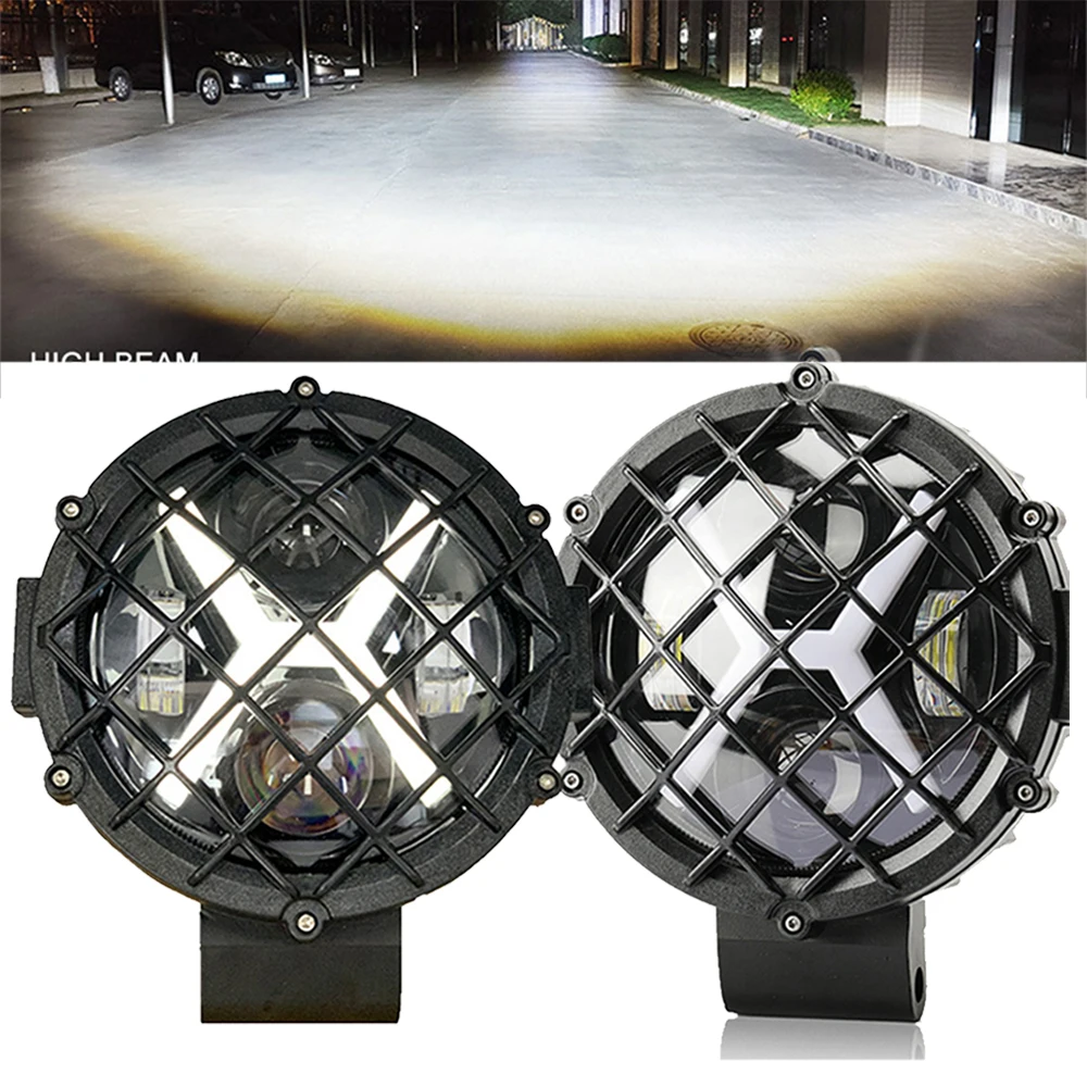 7-дюймовые светодиодные фонари Angel Aye Противотуманные фары Рабочий свет Бар Фара