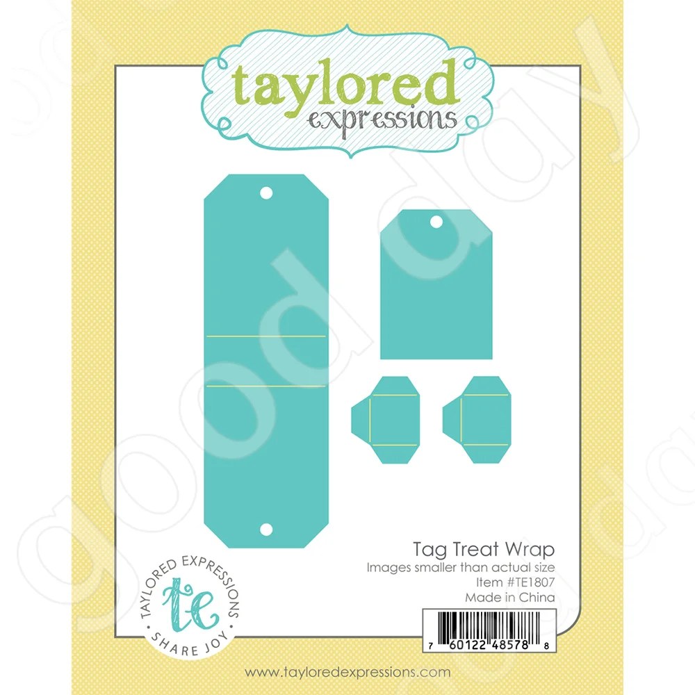 

Arrival 2023 New Tag Treat Wrap Metal Cutting Dies Scrapbook Diary Decoration Embossing Template Diy Greeting Card Handmade