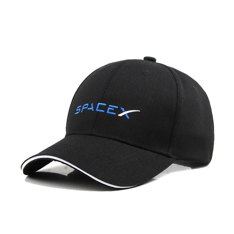 Fashion Men Women Racing Hat for Tesla SpaceX Baseball Caps Embroidery Sun Protection Four Seasons Adult Outdoor Sport Fishing