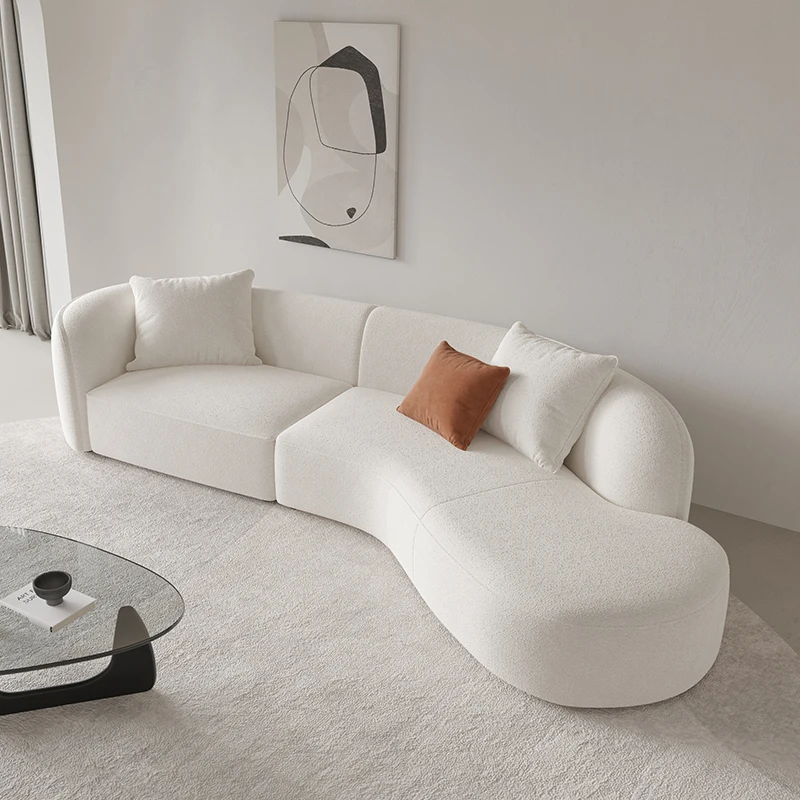 

Italian High-End Light Luxury Technology Cloth Sofa