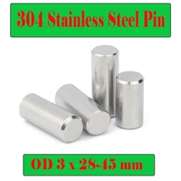 od 3mm 304 stainless steel pin 2830323540453 mm 20pc cylindrical pin posit loose needle roller