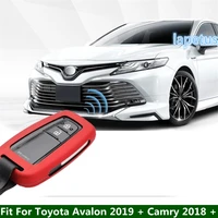 car styling key case remote control protector trim cover 2pcs fit for toyota avalon 2019 2022 camry 2018 2022 accessories