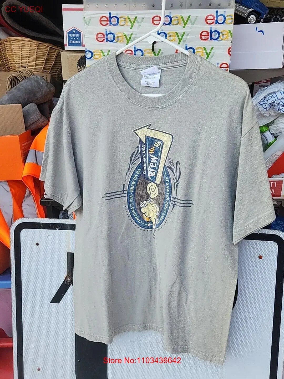 Cincinnati USA Brew Ha'Ha @ Sawyer Point 2009 Tshirt Men's LARGE