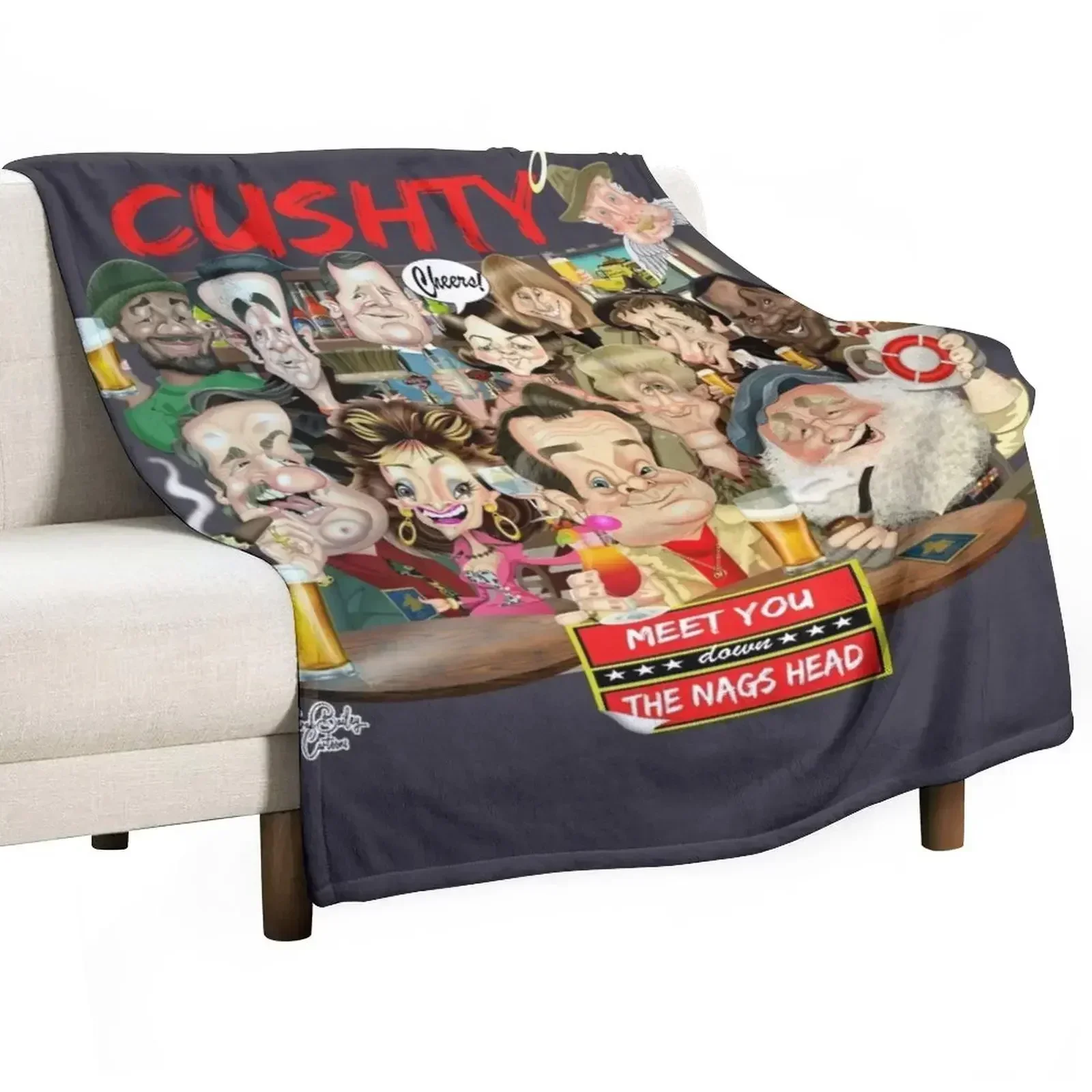 Коллективное одеяло Down the Nags Head Очень большие одеяла для диванов