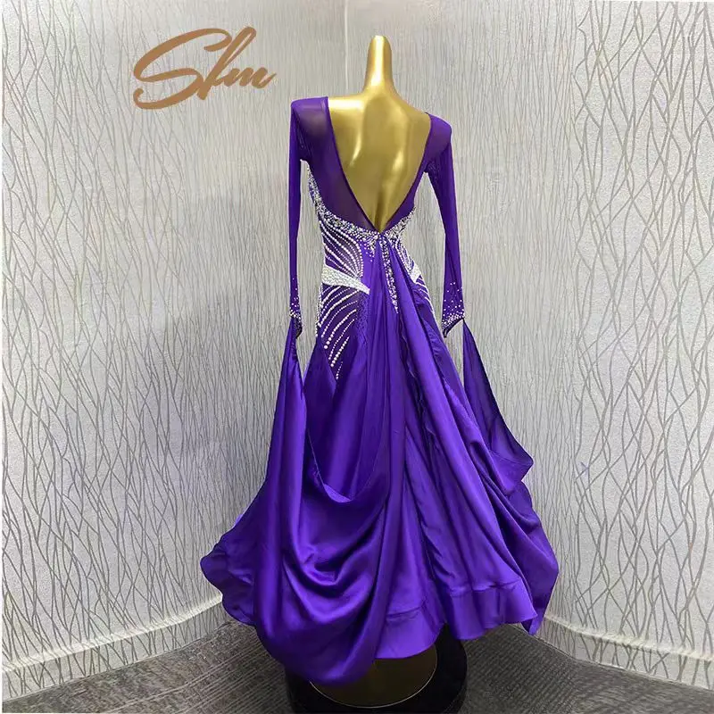 Индивидуальная модная новая фиолетовая инкрустированная бриллиантами