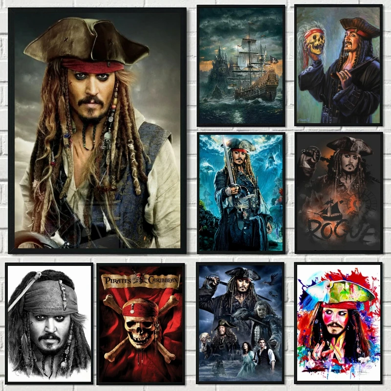 

Pirates of the Caribbean Jack Sparrow Diamond Painting Johnny Depp Full Square/Round Embroidery Mosaic Cross Stitch Home Decor