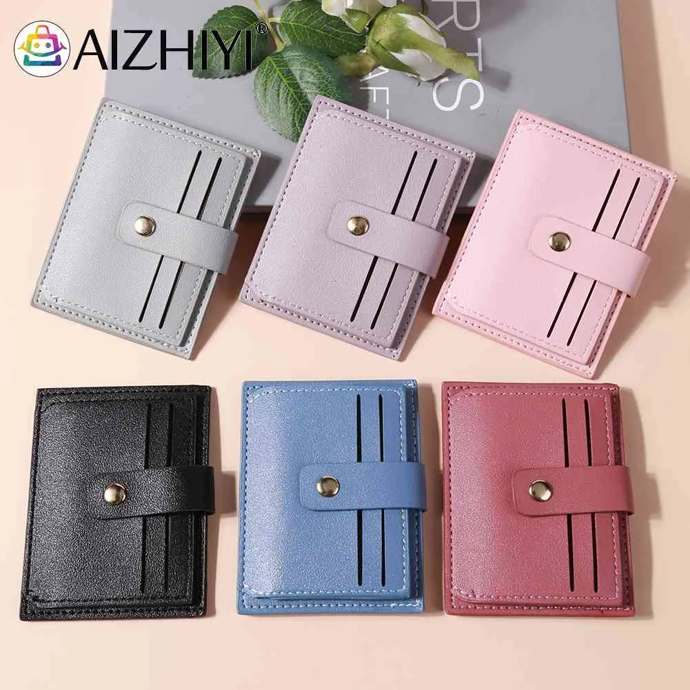 

Women Wallet Fashion Simple Leather Case Multi-Slots Small Coin Purse Card Bag Lovely Purse Female Small Wallet for Girl