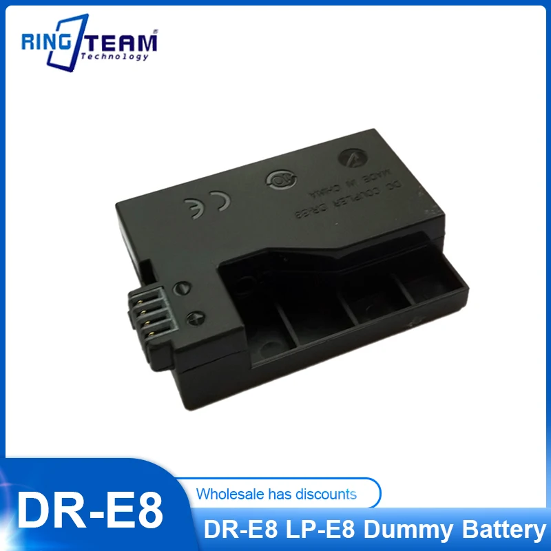 

DC Coupler DR-E8 DRE8 DR E8 LP-E8 Dummy Battery for Canon EOS Cameras T2i T3i T4i T5i 550D 600D 650D 700D Kiss X4 X5 X6