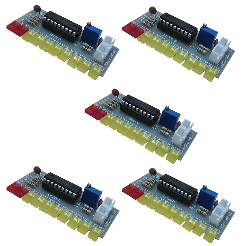 ГОРЯЧАЯ ПРОДАЖА 5X LM3915 Индикатор уровня звука Diy Kit 10 светодиодный звуковой