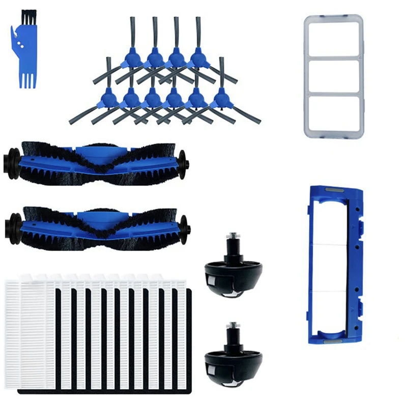 

Набор аксессуаров для уборочной щетки, запчасти, накладка на ролик, матовый фильтр, универсальное колесо для Eufy Sweeper 11S 15C 30C 35C