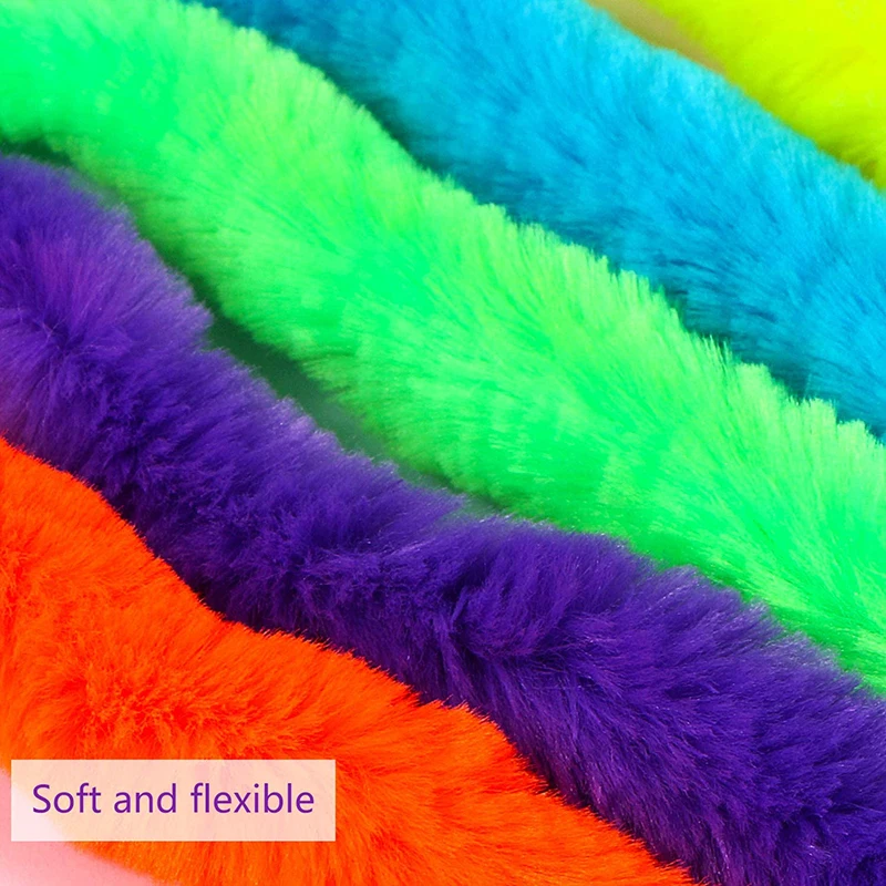 12 цветов волшебный извивающийся червь извивающиеся пушистые черви на струне