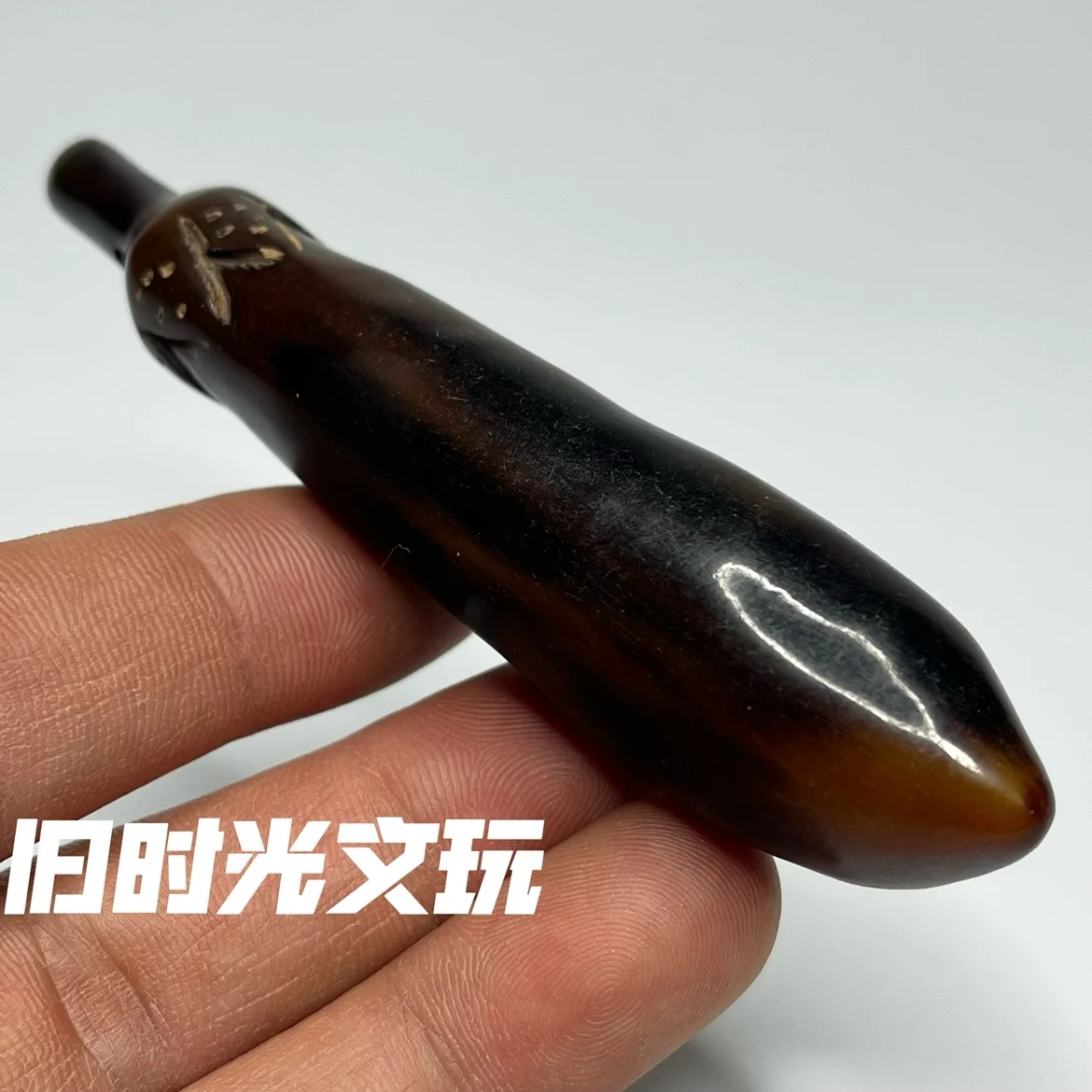 Оригинальная фотография бутика подвеска из рога резной огурец баклажан ручка