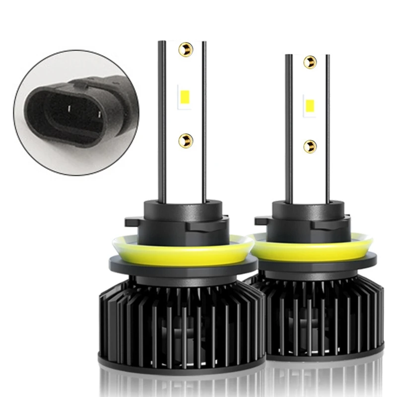 

6XDB 2Pcs Led Car Headlight Bulb 10000Lm H1 H4 LED H7 H11 Bulb 9005 HB3 9006 HB4 Socket Parking Light Auto Signal Lamp