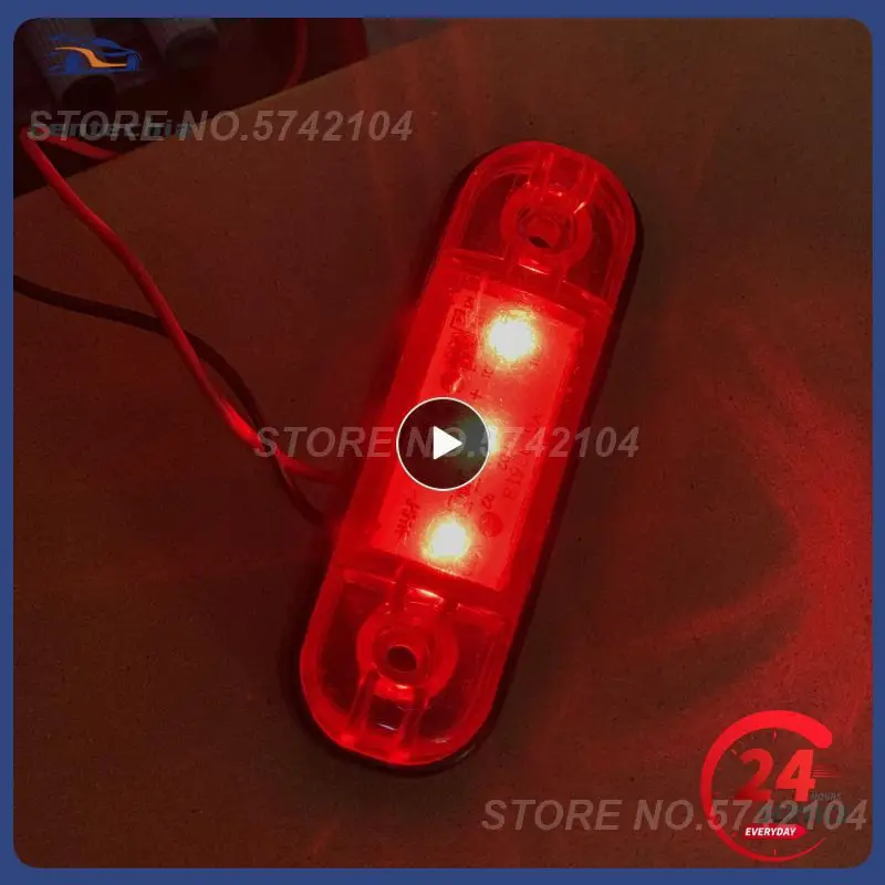 

1~5PCS 24V 3 LED Car External Side Marker Warning Light Oval Clearance Signal Brake Trailer Truck Lamp Truck Lorry Bus