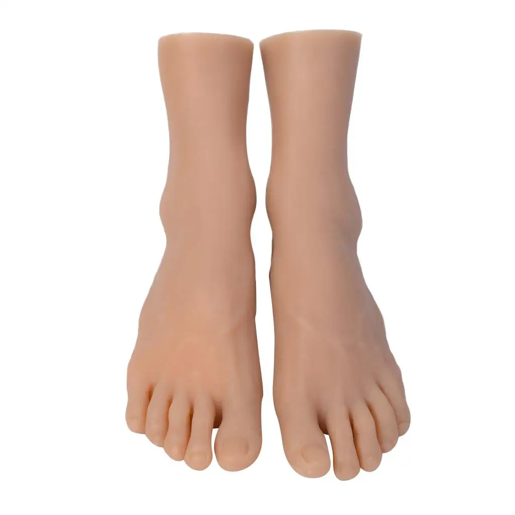 1 пара мужских мягких носков Lifesize ноги манекена для тренировок