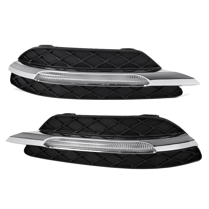 

Pair LED DRL Daytime Running Lights Fog Light Lamp Fit for Mercedes Benz C-Class W204 C250 C300 11-13