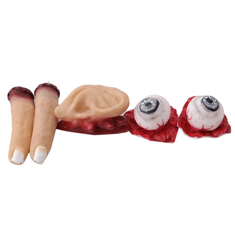

Simulation Human Organ Props Halloween Products Bloody Human Ear Heart Broken Finger Eye Festive Party Supplies