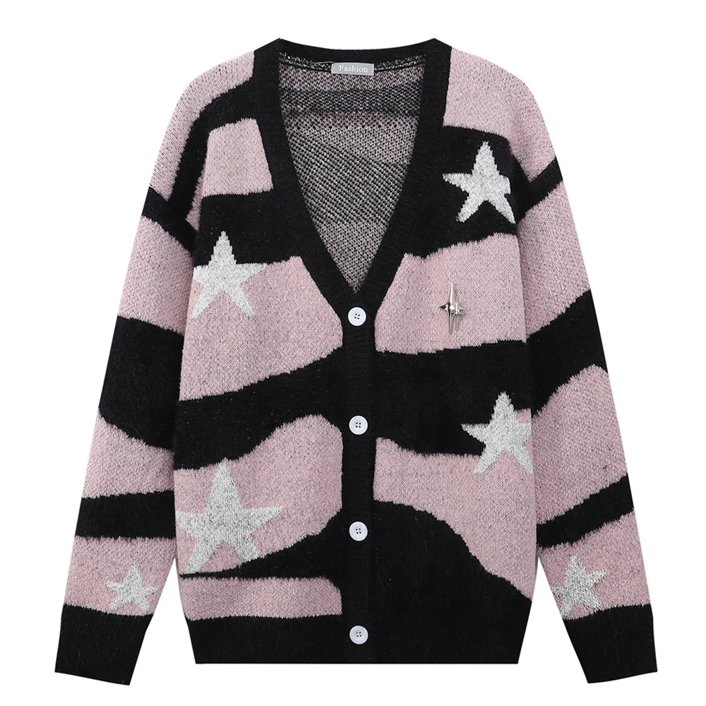 Звезда зебра кардиган мужской свитер осень Повседневная Верхняя одежда