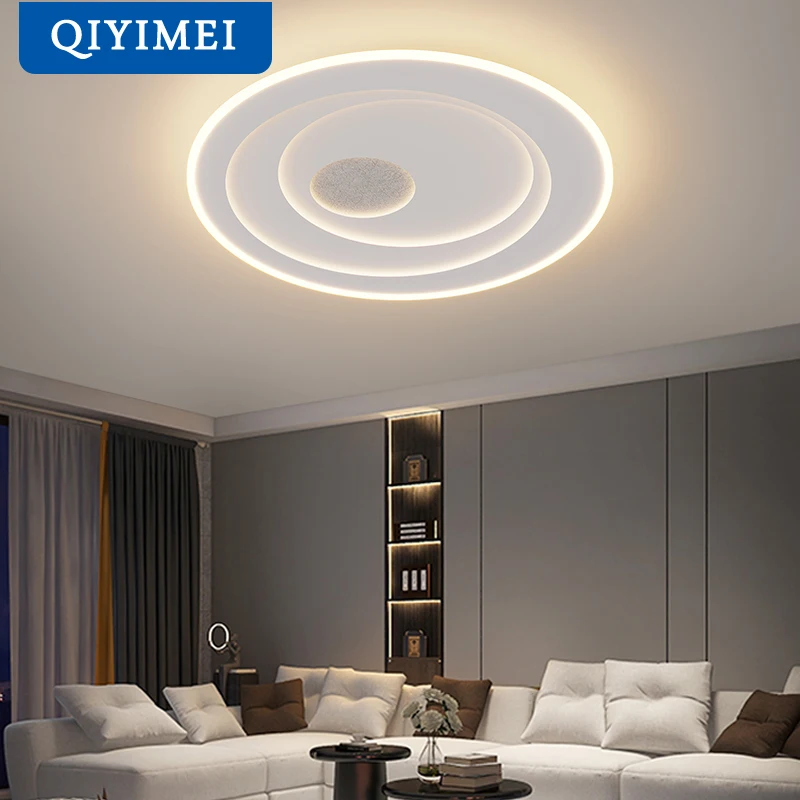 

New LED Modern Chandelier Lights Living Dining Room Kitchen Study Lamp Indoor Lighting light Home Decoration Fixture White black