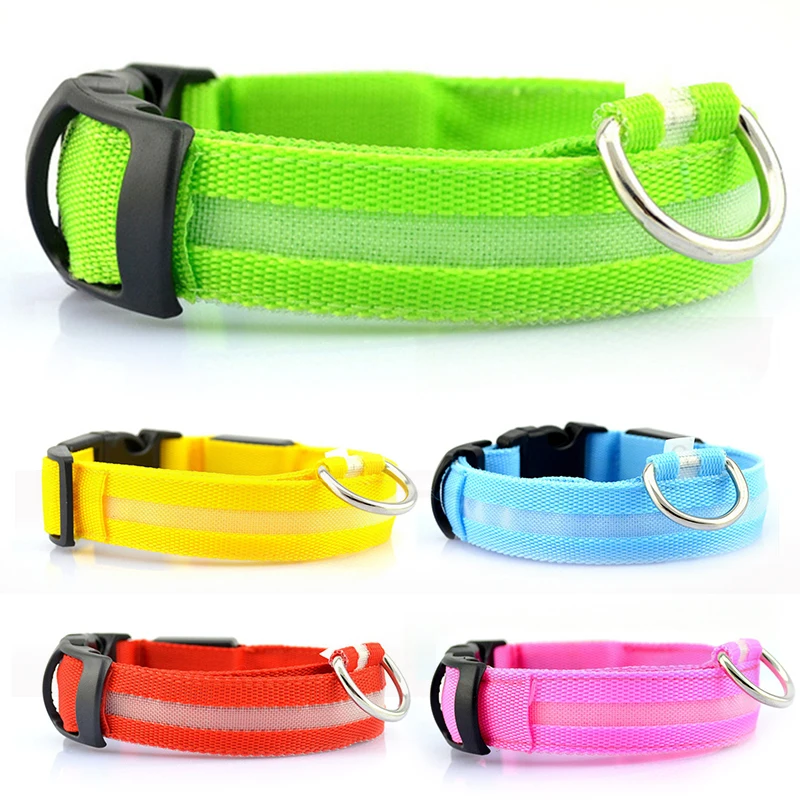 

LED Glowing Dog Collars Light Luminous Flashing Glowing Bright Collar for Dogs Night Safety Dog Walking Supplies Pet Products