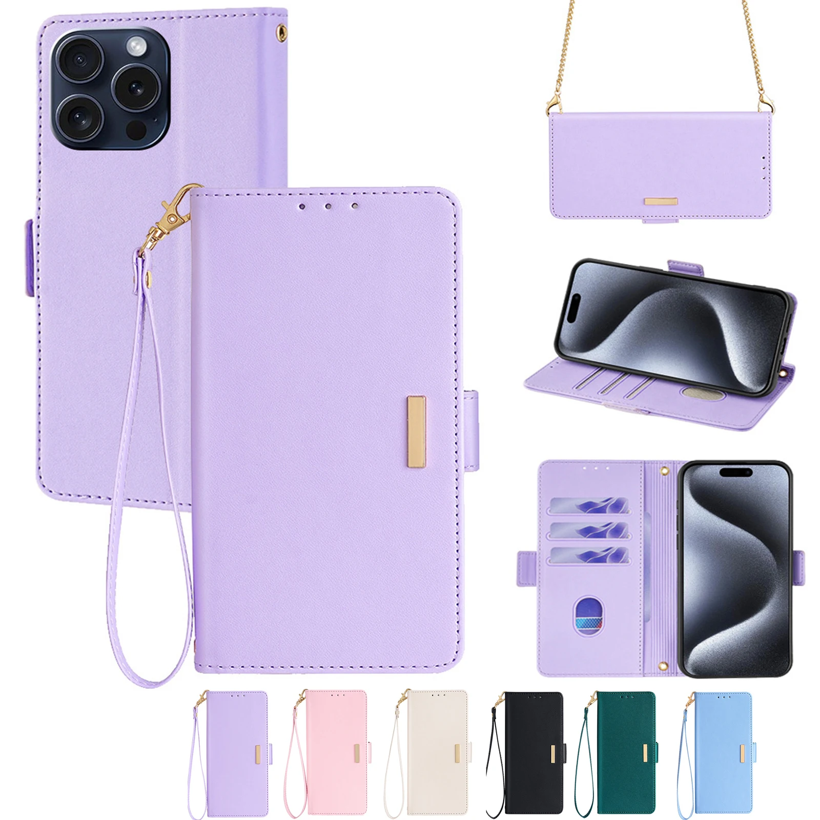 Роскошный чехол-кошелек через плечо для Nokia C300 C200 C110 C32 C31 C22 C21 C12 C02 C2 кожаный