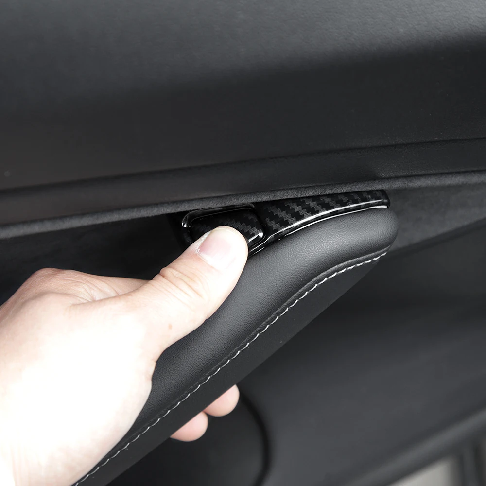 For Tesla 2021 Model 3 Y 14pcs ABS Carbon Fiber Car Window Lifter Switch Trim Decoration Patches Protector Covers Stickers | Автомобили и