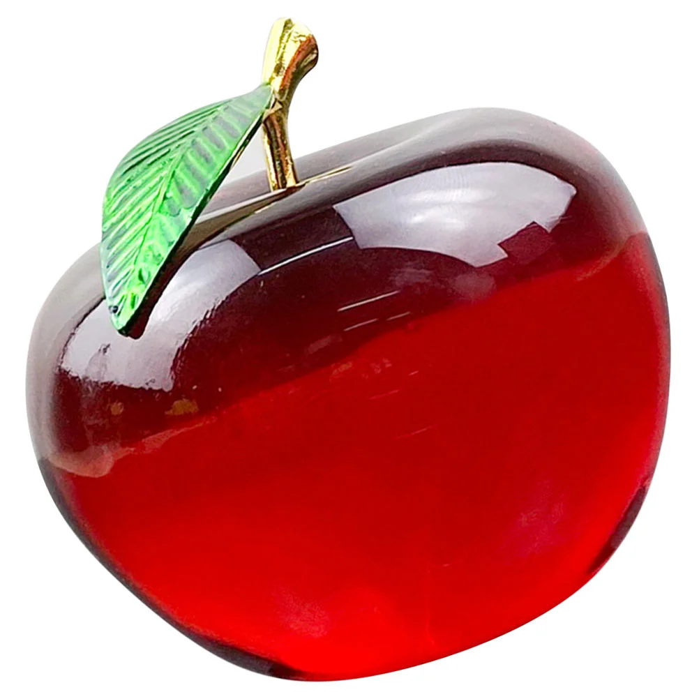 

Desktop Apple Ornament Decoration Crystal Christmas Decorations Fruit Home Crafts Living Room Creative Gifts