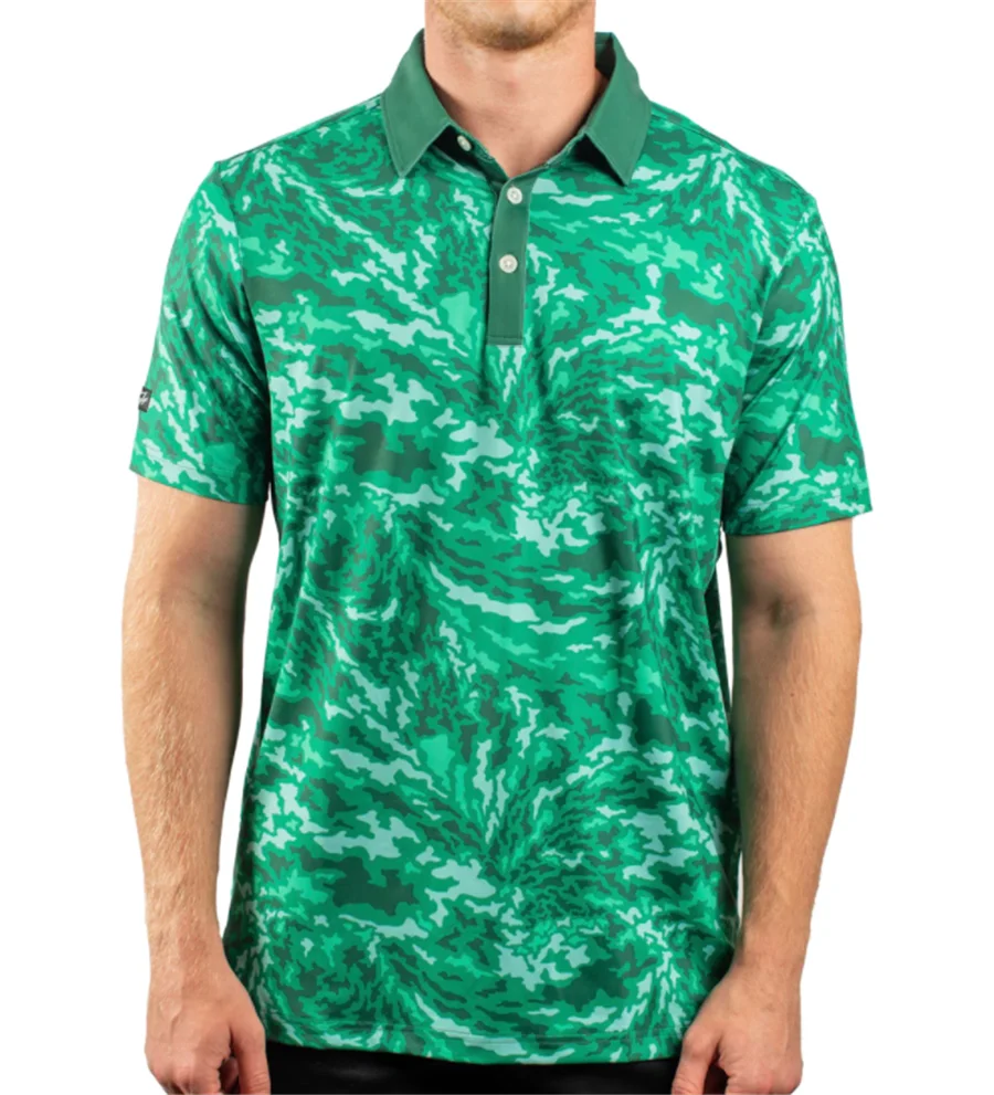 sunday swagger Men's outdoor sports shirt golf shirt T-shirt summer Polo fast drying breathable clothing casual sports