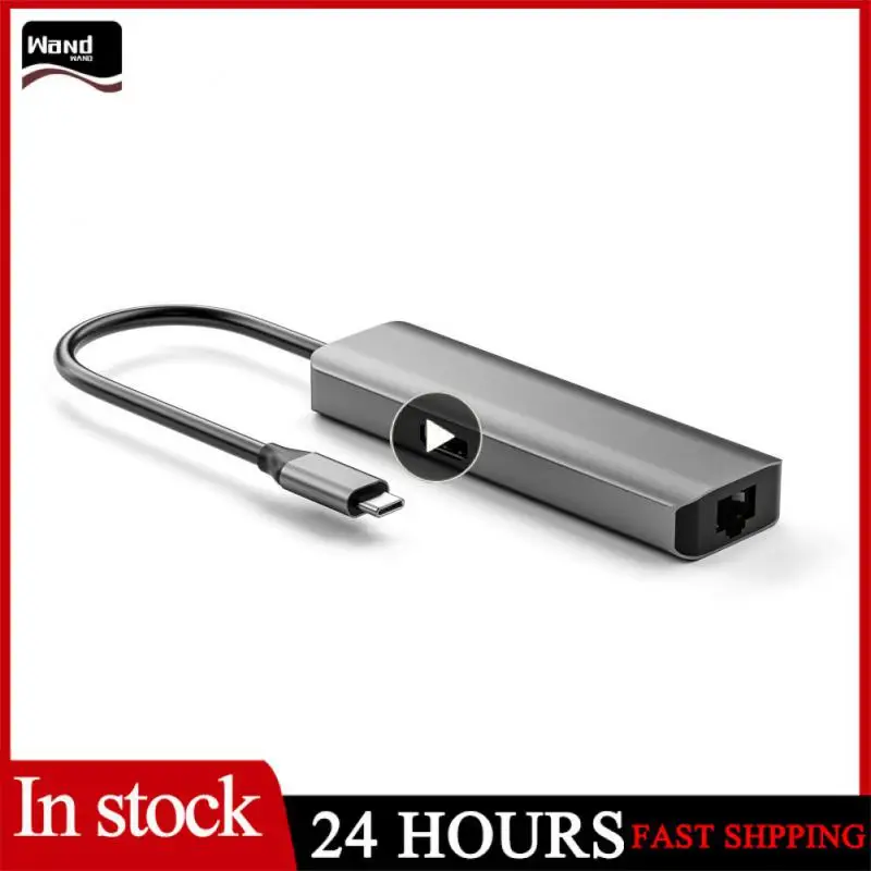 

100mbps HDMI-compatible Expansion Hub With 3.5mm Pd 60w 2.0 Adapter Rj45 Fast Ethernet Port Usb Type C Docking Station 2k60hz