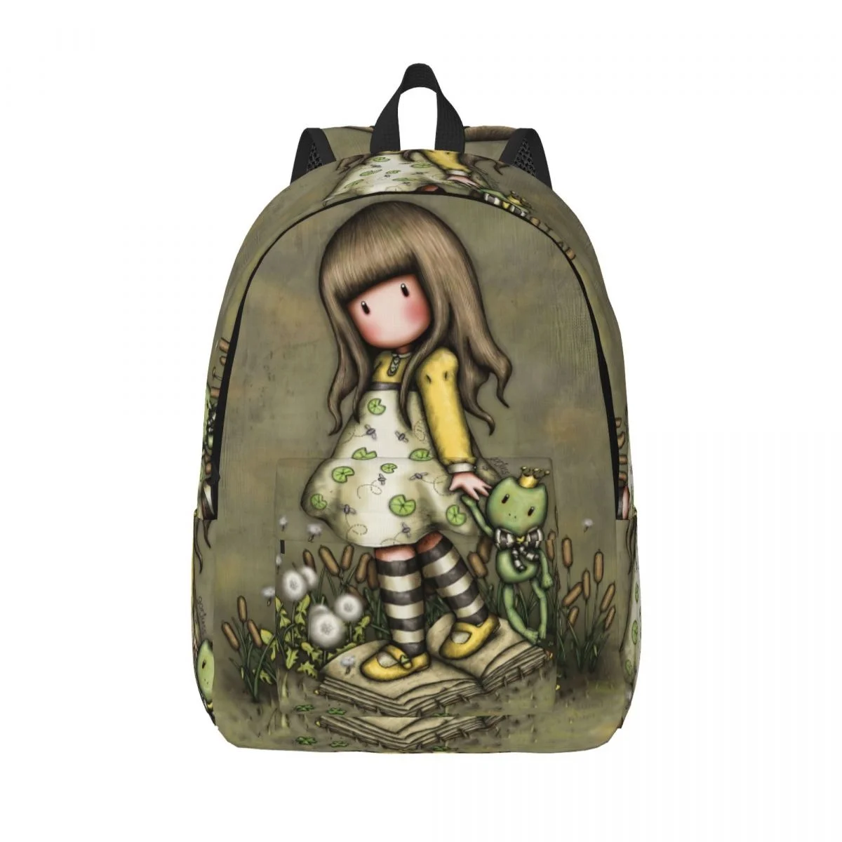 

Santoro Gorjuss for Men Women Student School Bookbag Cute Cartoon Canvas Daypack Middle High College Lightweight