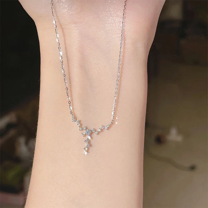 Женское Ожерелье с кулоном в форме сердца и крыльев из циркона