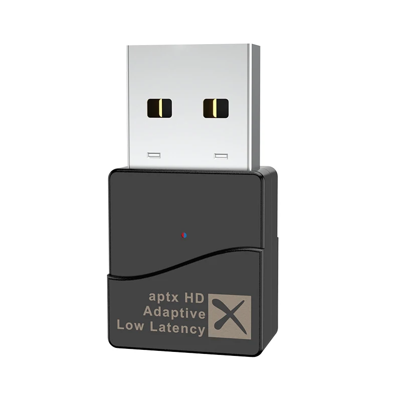 Bluetooth 5 2 USB аудио передатчик адаптер ключ aptX адаптивный/HD/низкая Lantency с микрофоном