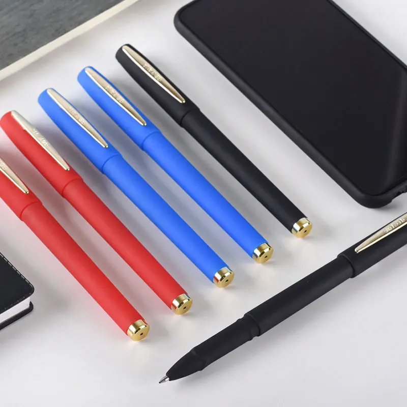 GENVANA Large Capacity Ink Gel Pens Black/red/blue ink Ballpoint for 0.5/0.7/1.0mm refills Office school supplies Stationery