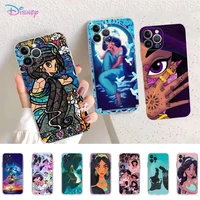 disney aladdin jasmine princess phone case for iphone 11 12 13 mini pro xs max 8 7 6 6s plus x 5s se 2020 xr case