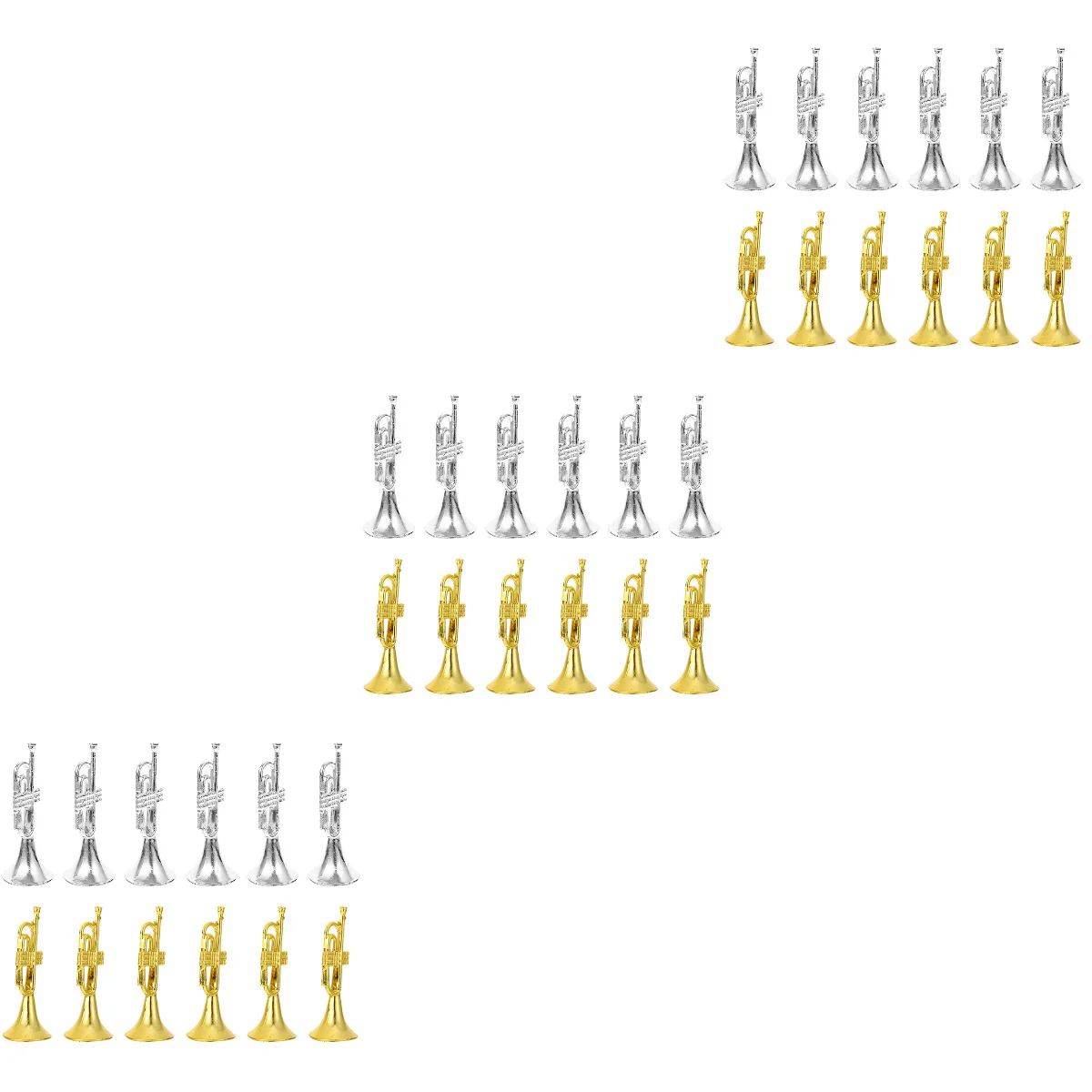 

Mini Trumpet Instrument Christmas Ornaments Violin Toy Tree Decorations Model Hornaccessories Housependant Miniature Figurine