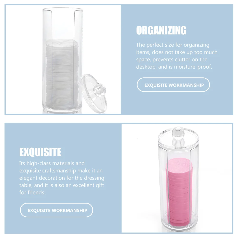 Ватная коробка органайзер для ванной комнаты держатель подушечек с пазом