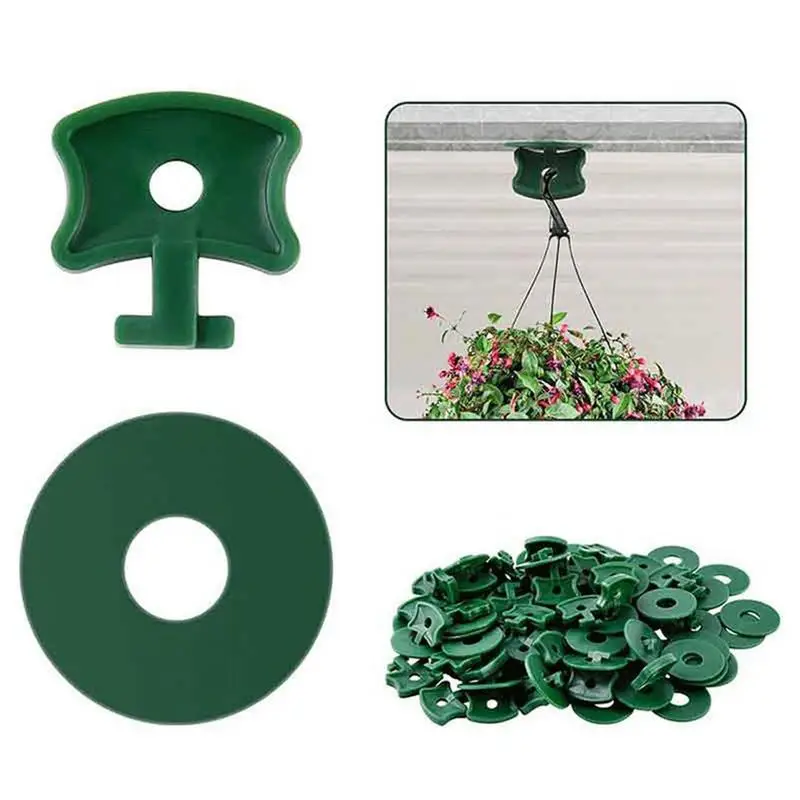 

100PCS Greenhouse Fixing Twist Clip Washers Plastic Clips Planting Corner Clip Greenhouse Insulation Netting Shading Tunnel Hoop