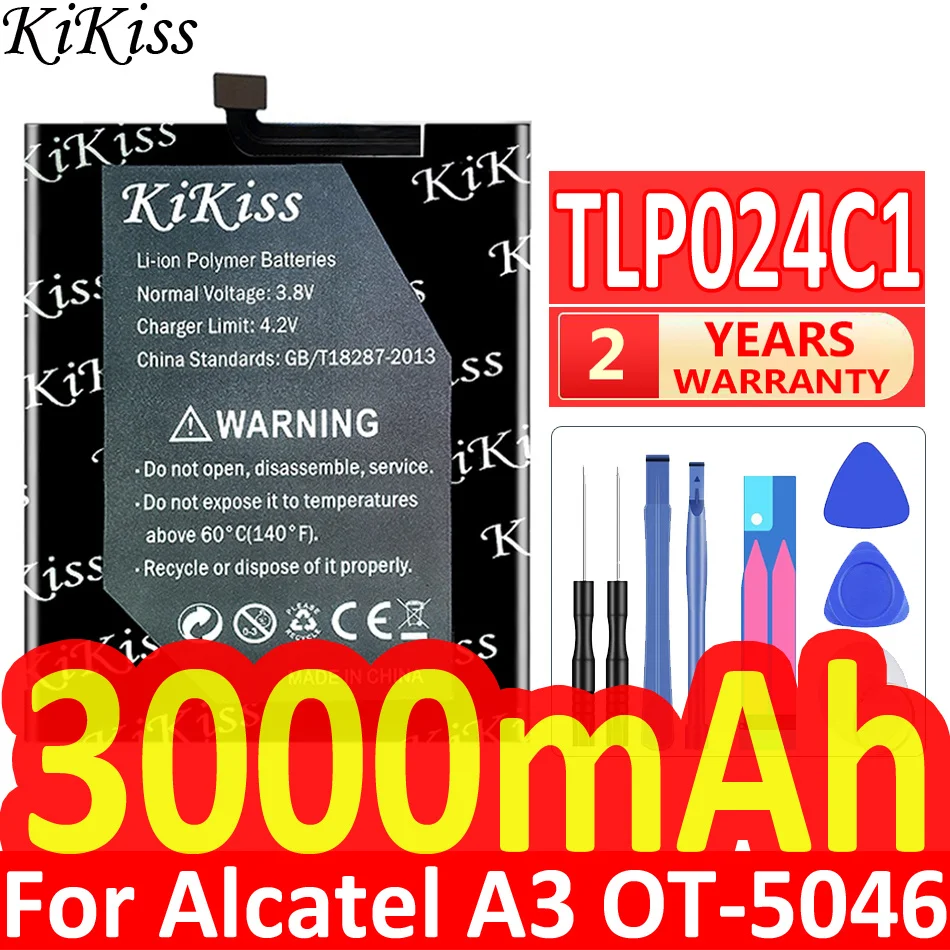 

Аккумулятор KiKiss для Alcatel A5 A3 Idol 5 Idol5 LED 5085D 5085Y 6085D PULSEMIX OT-5046/Shine Lite 5080 5080X 5046D 5046Y 5046D