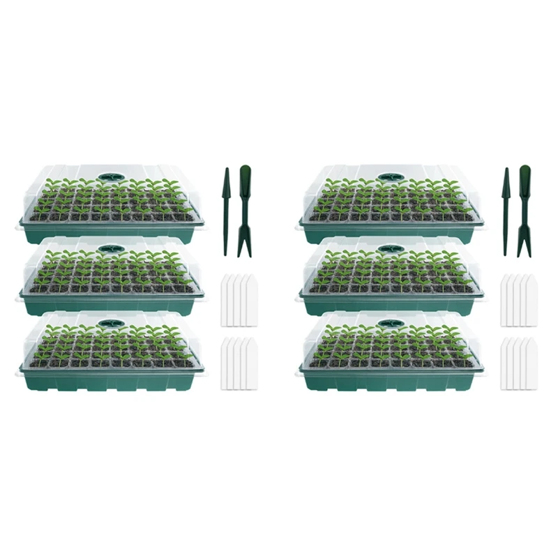 

6 шт., тепличные лотки для прорастания семян