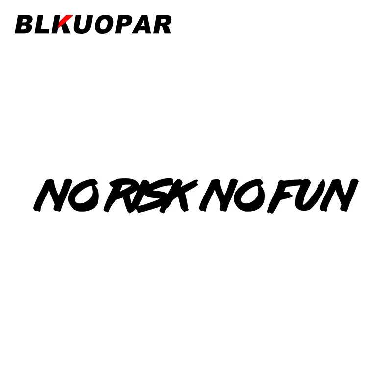 

Креативные автомобильные наклейки BLKUOPAR, без риска, без забавы, водонепроницаемые солнцезащитные наклейки, индивидуальная наклейка, кондиционер воздуха, квадроцикл, Стайлинг автомобиля, графика