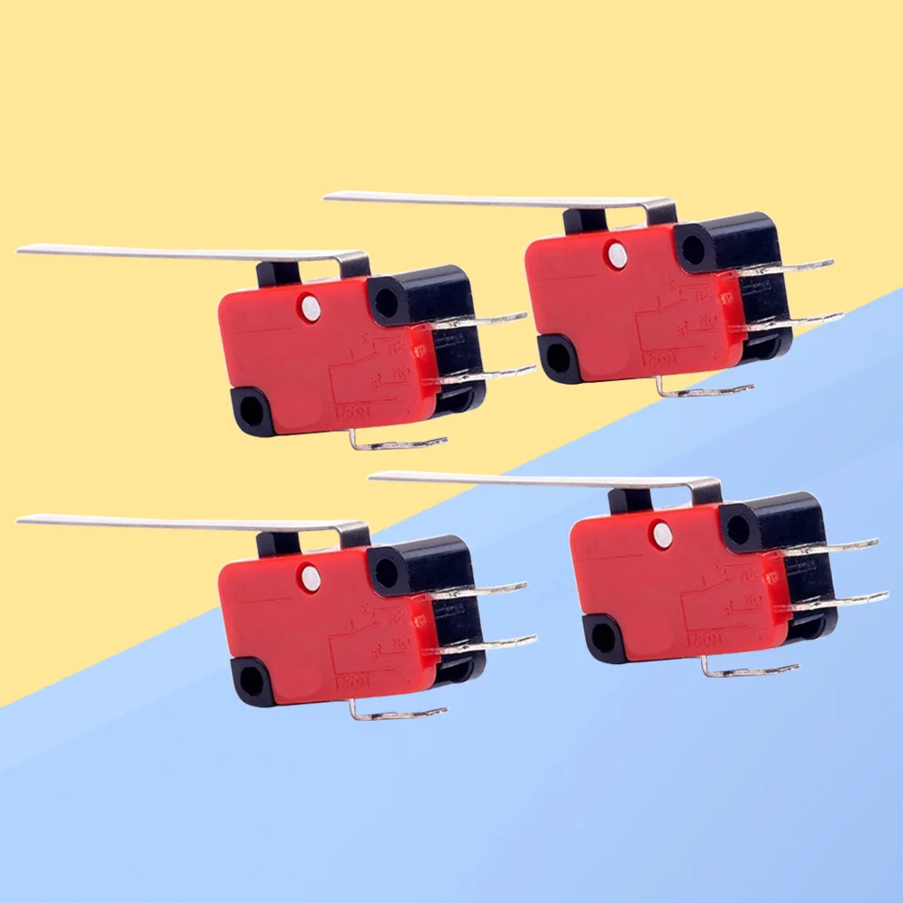 

4 PCS Microswitch 2 Pin Micro Switch The Switch Momentary Push Button Switch Electric Switch Micro Limit Switch Handle