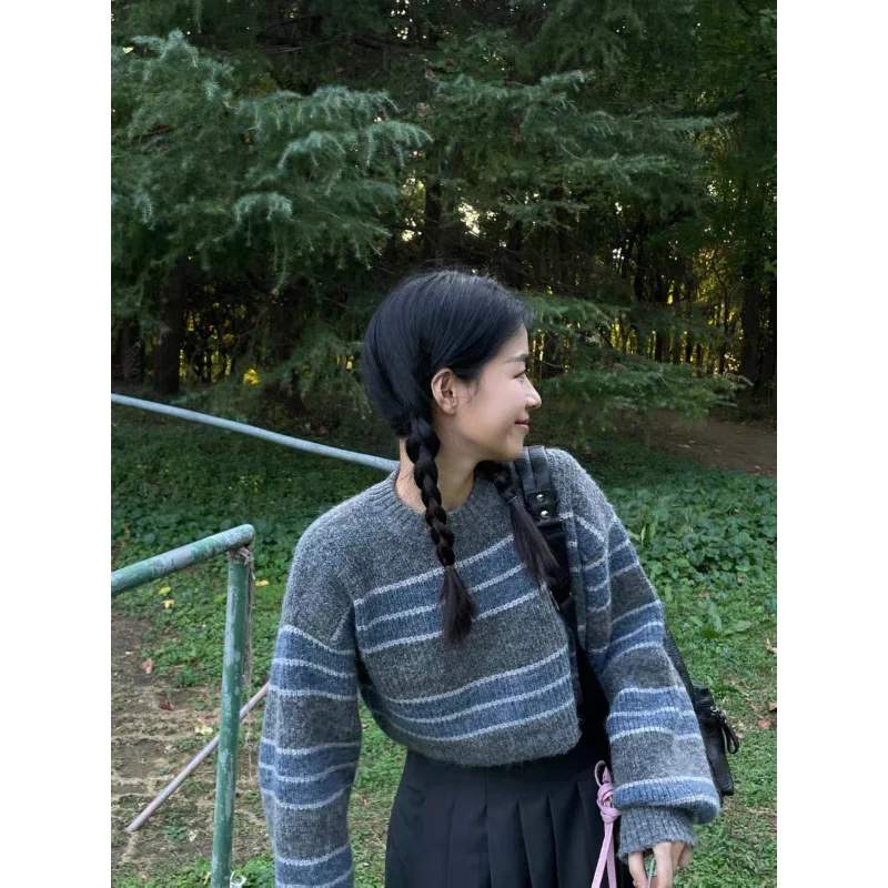 Рисунок 4 - Женский укороченный свитер в полоску