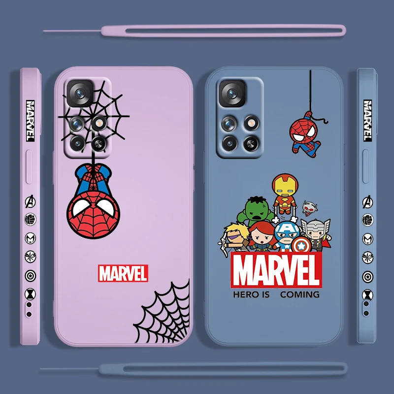 

Iron Man Marvel Cool For Redmi K50 K40 K30 K20 10C X 9C T AT A 8A 7A Gaming Pro Plus Liquid Left Rope Phone Case